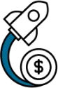 Speed To Value Rocket Icon