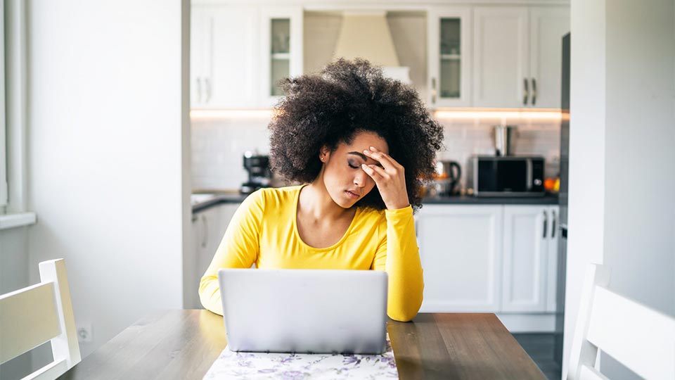 Female Having Stress