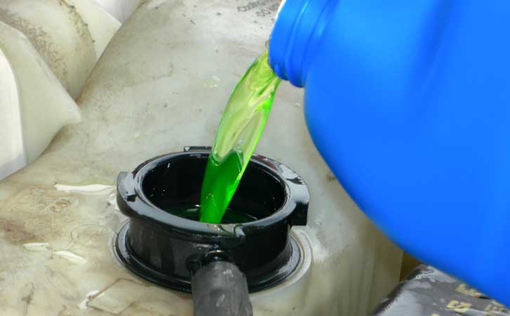Pouring of Ethylene Glycol