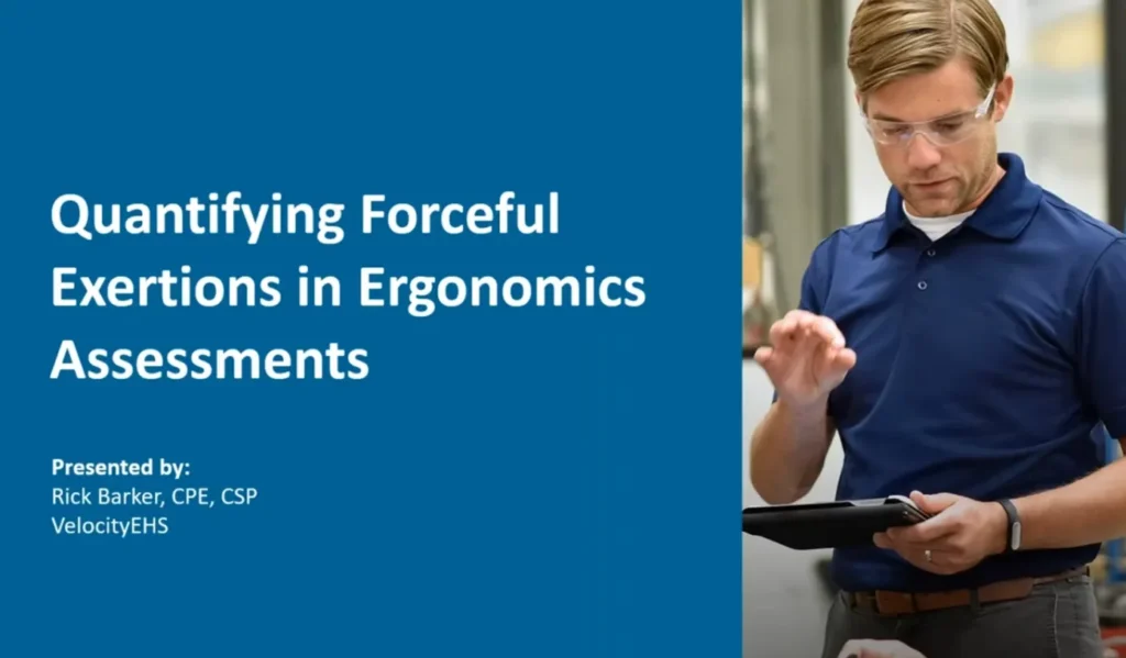 Rick Barker presentation - Quantifying Forceful Exertions in Ergonomics Assessments