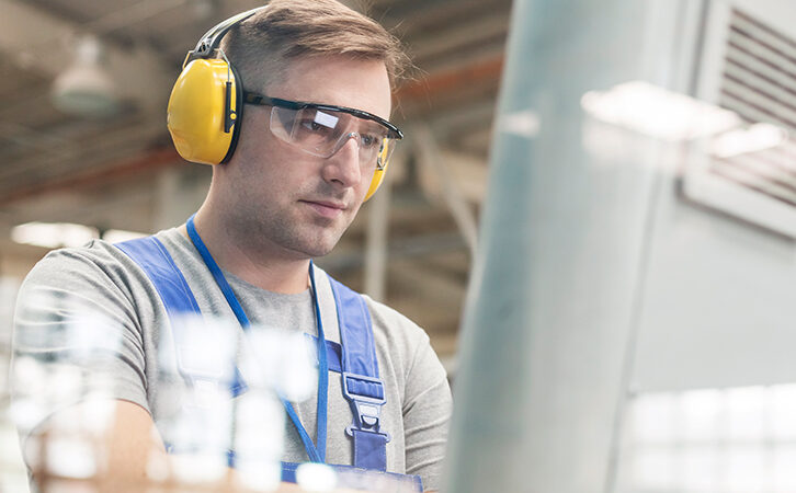 Worker At Computer