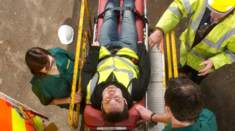 Injured Man on Gurney 2