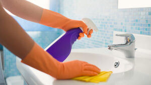 Cleaning Handwash Basin