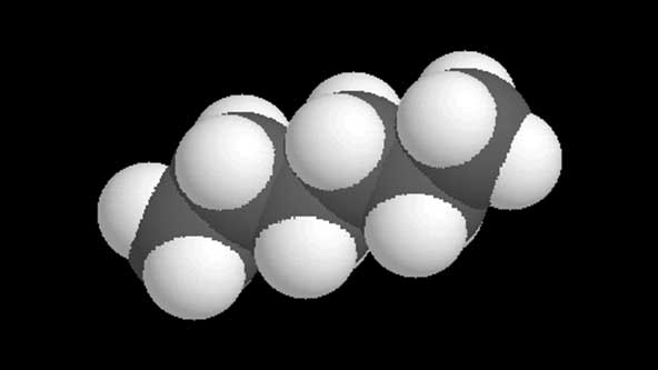 Hexane Chemical 3D Compound