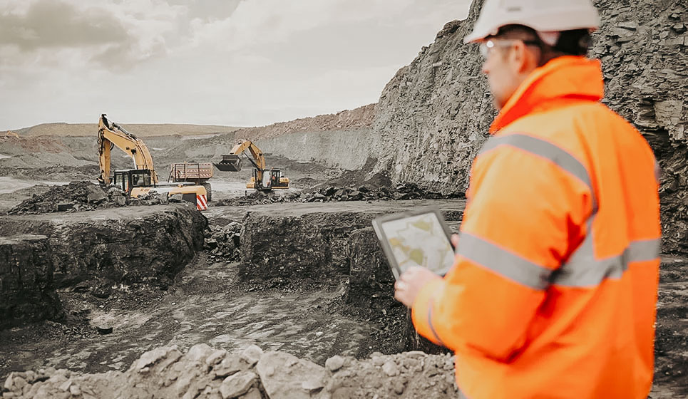 Mining quarry operation