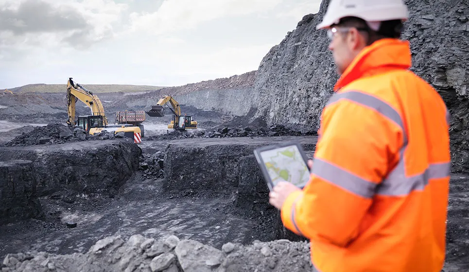 Mining quarry operation