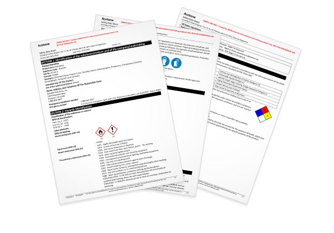 Safety data sheets