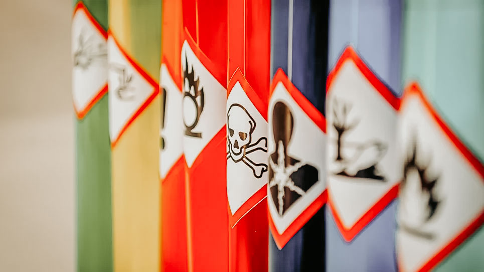 Hazardous chemicals labels