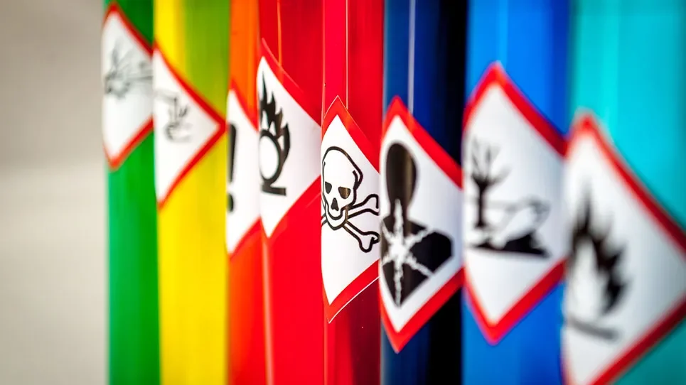 Hazardous chemicals labels