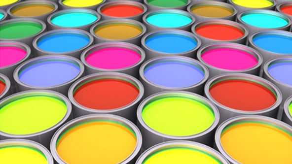 Multiple paint cans