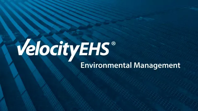 Product Demo: Environmental Management - VelocityEHS