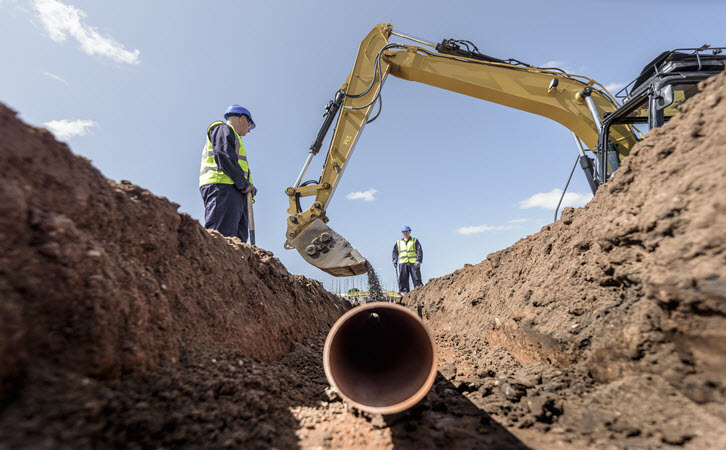 Trench Work Piping Image