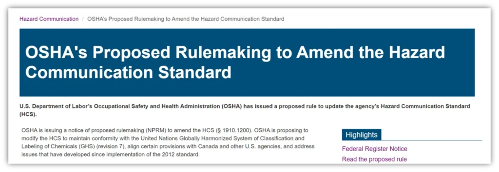 Hazard Communication Standard - Federal Register