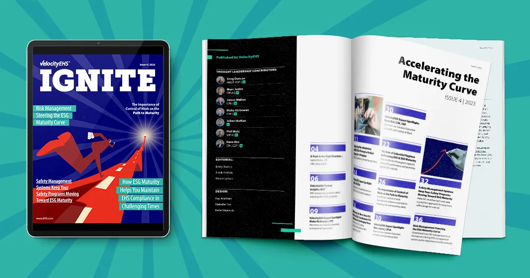 Preview of Ignite Magazine, Edition 4 on a tablet and opened in print