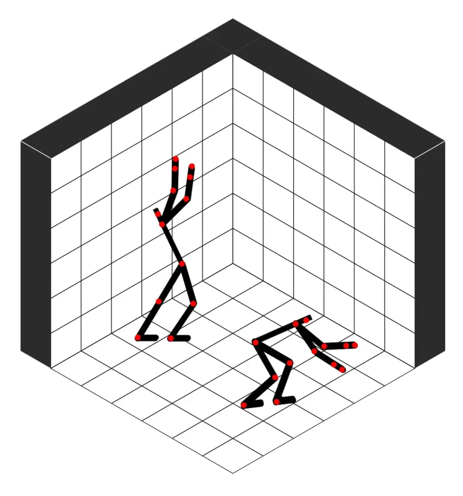 Screenshot of 3d motion capture Model
