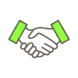 Icons 1x1in .125stroke Rgb Handshake