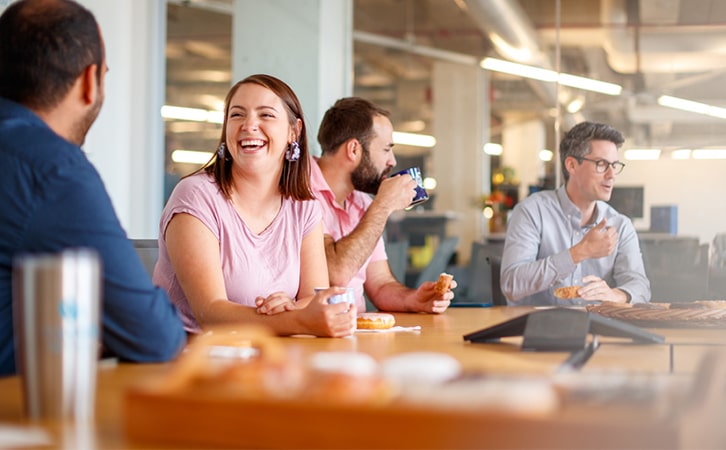 Office Workers In Break Time