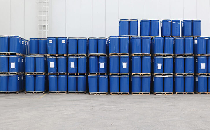 Blue Chemical Metallic Barrels 2