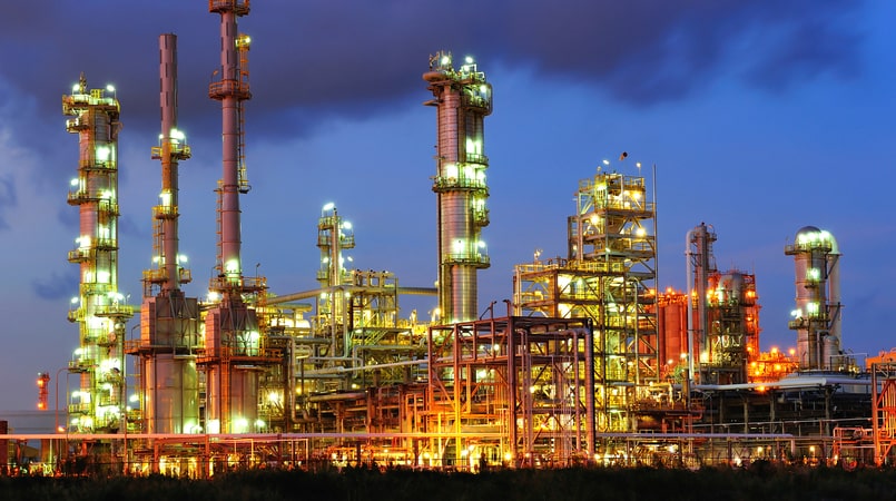 Chemical Plant Night