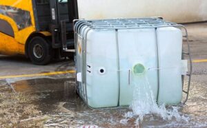 Rainwater Collector being spilled
