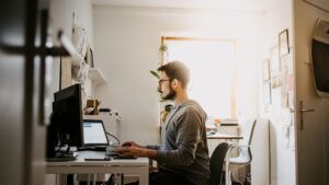 Worker Working From Home
