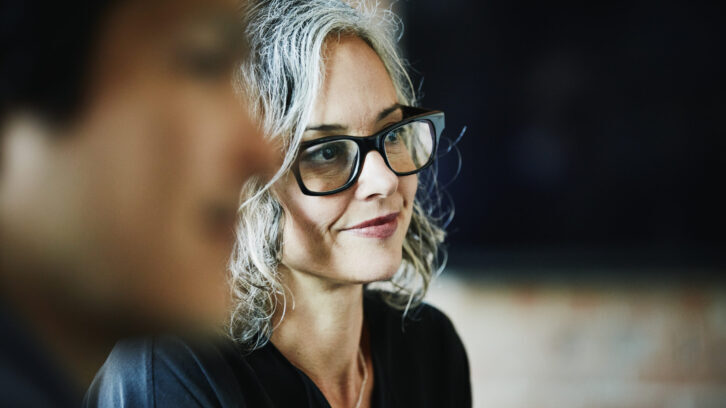 Office Worker With Glasses