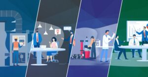 Different work environments picture