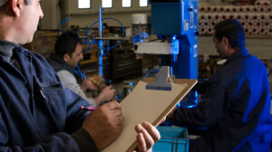 Ergonomics test at workstation