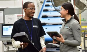 Professionals discussing support