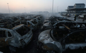 Burnt Cars Image