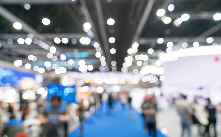 Tradeshow Expo Blurry Image