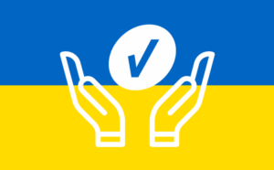 Velocity Icon on Ukraine Flag