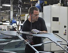 Worker Assembling Steel