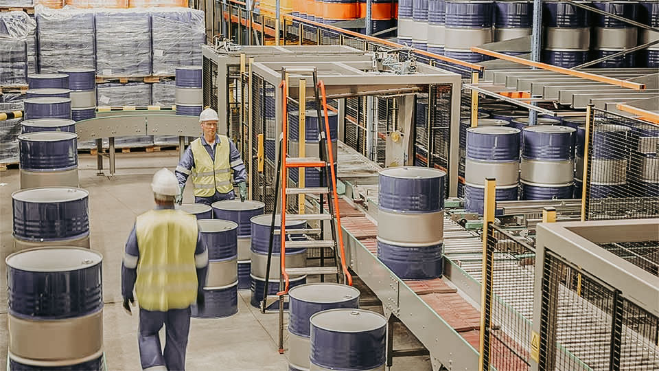 Chemical barrel manufacturing plant