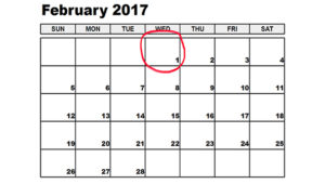 February Month Calendar