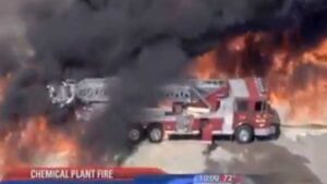 Fire Truck in Flames