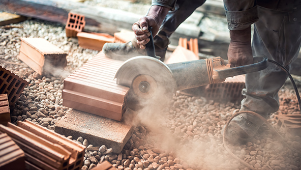 Silica dust in construction jobsite
