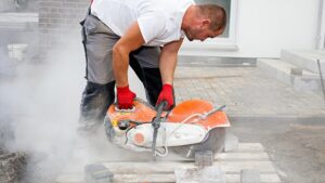 Silica dust in construction work