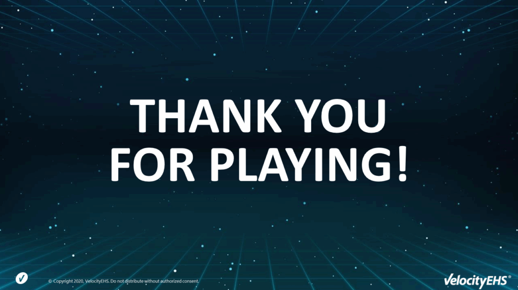 Thank You For Playing Poster