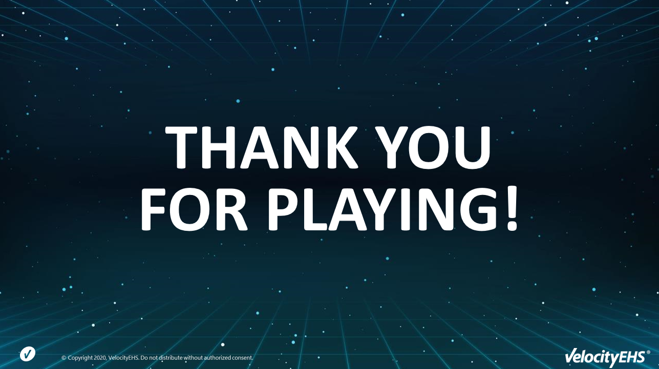 Thank You For Playing Poster