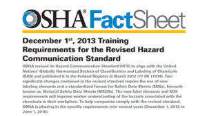 OSHA Training Fact Sheet Image