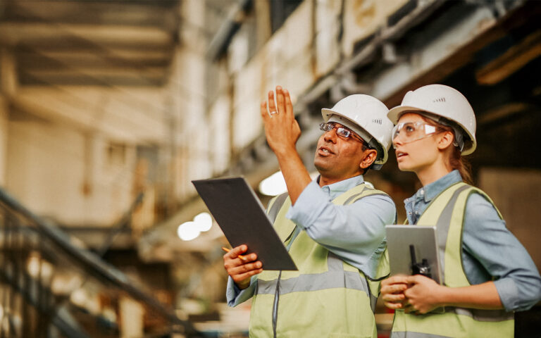 EHS Workers With Tablets