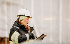 Female Engineer At Building Site
