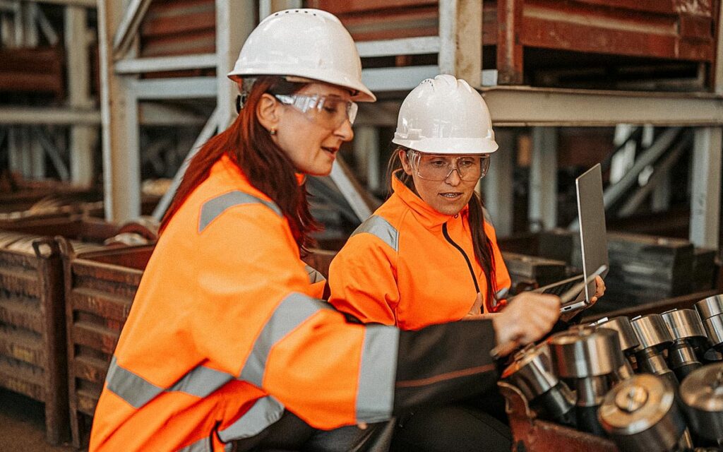 Workers & Industry. Women Engineers In Manufacturing Sector