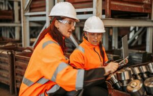Workers & Industry. Women Engineers In Manufacturing Sector