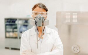 Chemist Working At A Chemical Plant