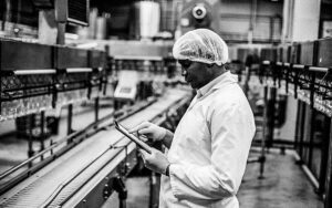 Factory Engineer Using Digital Tablet In The Factory