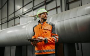 Contractor With Tablet A