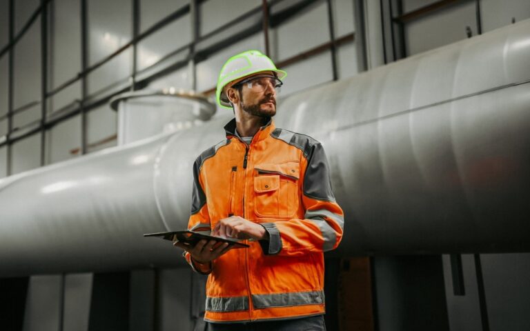 Contractor With Tablet A