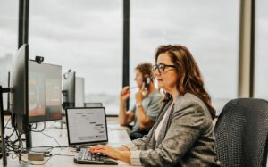 Woman Professional Using Laptop